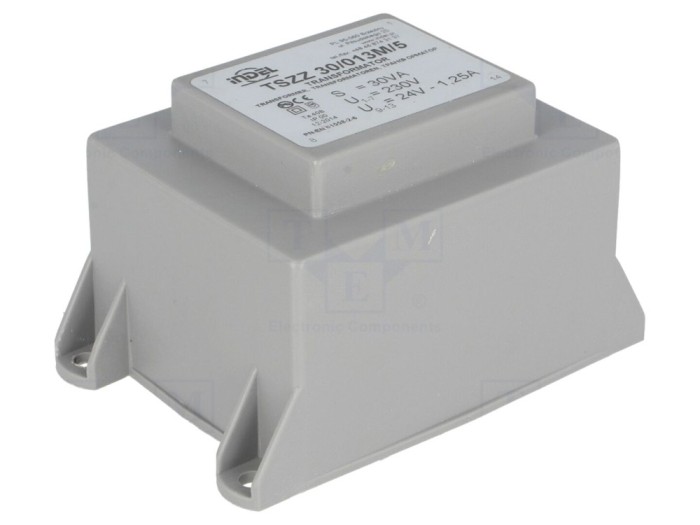 Transformator &icirc;ncapsulat 30VA 230V 24V PCB