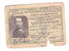 Carte de identitate CFR pentru 4 calatorii cu 75% reducere, subofiter, 1949, Romania 1900 - 1950