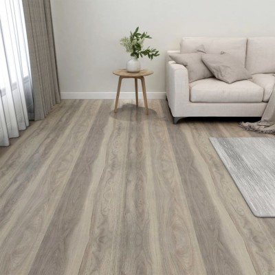 vidaXL Plăci de pardoseală autoadezive 20 buc. gri taupe, PVC, 1,86 m&amp;sup2; foto