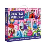 Cumpara ieftin Joc educativ - Puzzle cu glitter - Printese fabuloase