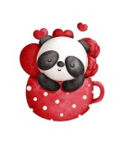 Cumpara ieftin Sticker decorativ Panda, Multicolor, 63 cm, 5386ST, Oem