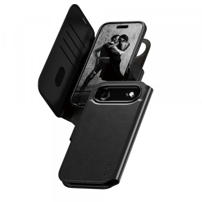 Husa MagSafe pentru Apple iPhone 17 Air, PanzerGlass, Care Feature Tango Two-in-One, Neagra foto