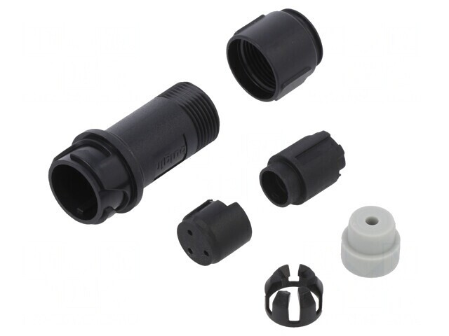 Conector circular mufă tată 3 pini fără contacte pe cablu