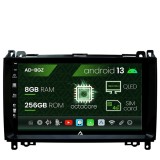 Cumpara ieftin Navigatie Mercedes Benz Sprinter, Viano, Vito, A B Class, Crafter, Android 13, Z-Octacore 8GB RAM + 256GB ROM, 9 Inch - AD-BGZ9008+AD-BGRKIT407