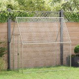 Cumpara ieftin Cotet pentru pasari, gri, 200x100x190 cm, otel galvanizat