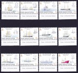 DB1 BAT 1993 Teritorii Antarctice Britanice Exploratori si Corabiile lor Vapoare 12 v. cu tag MNH ATENTIE 2 poze