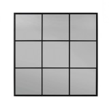 Cumpara ieftin Oglinda perete rama fier negru Window 90x3x90 cm