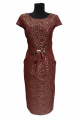 Rochie ocazie cambrata bordo Mia (Marime: EU/40) foto