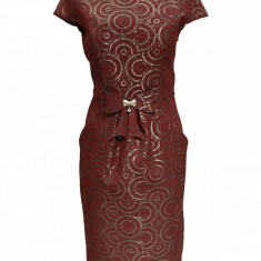 Rochie ocazie cambrata bordo Mia (Marime: EU/40)