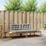 vidaXL Set de canapele de exterior 2 Bucată Gri natural și deschis 3368124