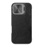 Nillkin - Qin Prop Leather Case - iPhone 16 - Black