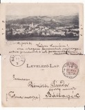 Zalau - Vedere generala-clasica 1899, rara, Circulata, Printata