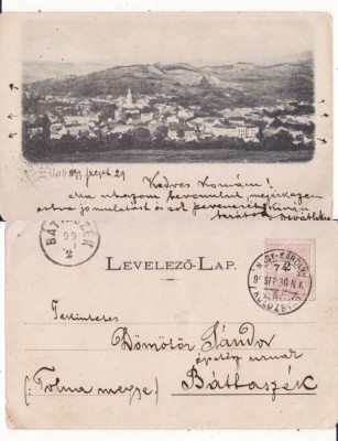 Zalau - Vedere generala-clasica 1899, rara foto