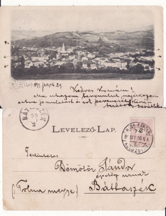 Zalau - Vedere generala-clasica 1899, rara