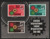 Ghana 1970 Labor Organization, imperf sheet, MNH AJ.079, Nestampilat