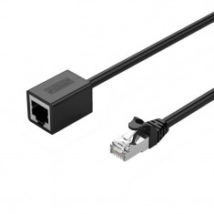 Cablu prelungitor de retea Cat6e FTP 2m negru RJ45 tata-mama Orico PUG-MTC6 foto