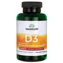 Vitamina D3 5000UI Swanson 250cps Cod: med35 foto