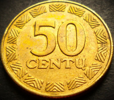 Moneda 50 CENTU - LITUANIA, anul 1997 * cod 976 = excelenta foto