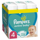 Scutece Pampers Active Baby XXL Box Marimea 4, 9-14 kg, 228 buc (3x76)