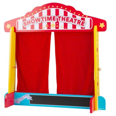 Teatru de papusi din lemn PlayLearn Toys foto