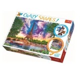 Cumpara ieftin Puzzle Trefl cu piese ciudate - cer de poveste la Paris, 600 piese