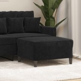VidaXL Taburet, negru, 70x55x41 cm, catifea