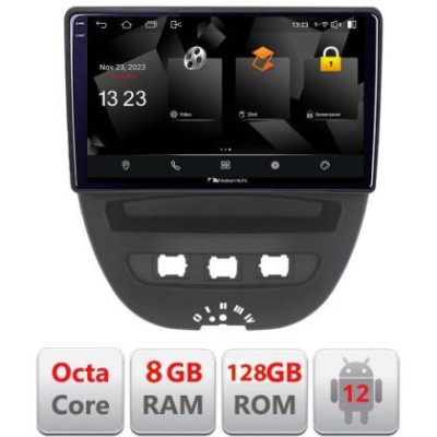Navigatie Citroen C1 Peugeot 107 Toyota Aygo 2005-2014 Android radio gps internet octa core 8+128 carplay android auto v1 CarStore Technology foto