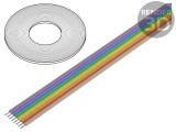 Cablu Bandă 1,27mm Cu 8x28AWG Neecranat PVC
