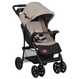 Carucior sport Lionelo Emma Plus Beige Latte, capotina XXL, pliere cu o singura mana