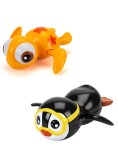 Magni Pull Up Bathing Animals Orange Turtle &amp; Black Penguin (3614/3619)