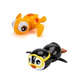 Magni Pull Up Bathing Animals Orange Turtle &amp; Black Penguin (3614/3619)