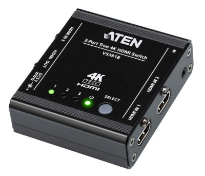 I/O VIDEO SWITCH 4K HDMI 3PORT/VS381B-AT ATEN &amp;quot;VS381B-AT&amp;quot; (timbru verde 4 lei) foto