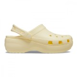 Saboți Crocs Women&#039;s Classic Platform Clog Galben - Buttercream