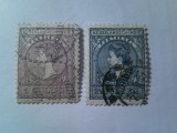 Serie Indiile Olandeze 1905 Regina Wilhelmina 2 valori stampilate