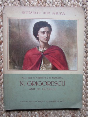 N.GRIGORESCU, ANII DE UCENICIE-ACAD.PROF.G.OPRESCU SI R.NICULESCU,1956 foto