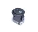 Cumpara ieftin Intrerupator rocker rotund ON-OFF 6A 250VAC 2P 20mm diam, negru FL3-KCD1-101-08