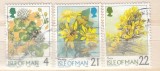 Isle of Man 1998 &ndash; Flori sălbatice și plante melifere &ndash; Lot 3 timbre circulate -A116