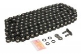 Lanț transmisie 525 ZVMX2 hiper-ranforsat, număr zale: 122, etanșare: X-RING, negru, tip prindere: rivet point, compatibil: BMW F; HONDA VT; TRIUMPH T