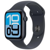 Apple Watch SE (2025), GPS, Carcasa Midnight Aluminium 44mm, Midnight Sport Band - M/L