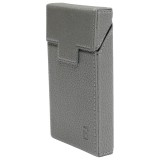 Husa gri din piele pentru pachet de tigari slim P34 Breckner