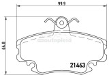 Set placute frana,frana disc RENAULT CLIO II (BB0/1/2, CB0/1/2) (1998 - 2005) KRIEGER 0950006354