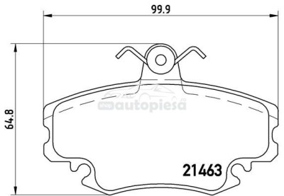 Set placute frana,frana disc RENAULT CLIO I (B/C57, 5/357) (1990 - 1998) KRIEGER 0950006354 foto