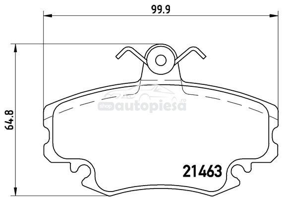 Set placute frana,frana disc DACIA LOGAN EXPRESS (FS) (2009 - 2016) KRIEGER 0950006354