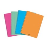 Cumpara ieftin Caiet Aurora cu spirala, A4, dictando, coperta PP transparent color