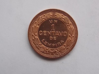 1 CENTAVO 1992 HONDURAS foto