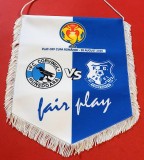 Fanion meci fotbal FC CORVINUL HUNEDOARA - FARUL CONSTANTA (play OFF-Cupa ROMANIEI 28.08.2025)