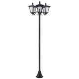 Lampa solara tip felinar pentru gradina, 3 LED, 51.5x47x182.5 cm GartenVIP DiyLine