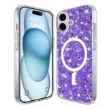 Husa pentru iPhone 16 Plus - Techsuit Sparkly Glitter MagSafe - Purple