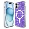 Husa pentru iPhone 16 Plus - Techsuit Sparkly Glitter MagSafe - Purple