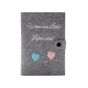 Husa Carnetel Maternitate Little Moonshine, Textil Multicolor, 19x13.5cm, Protectie Documente, Design German